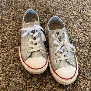 Girls Glitter Converse